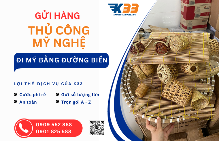 gửi đồ thủ công mỹ nghệ đi Mỹ bằng đường biển