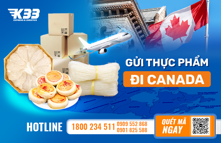 gửi thực phẩm đi canada