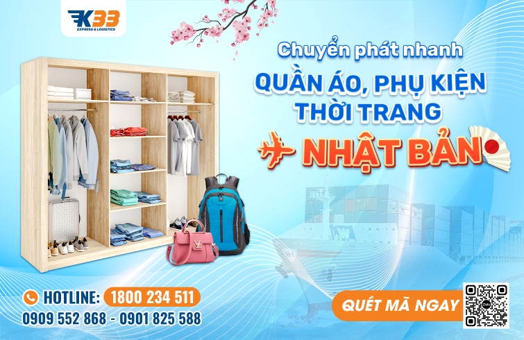 gửi quần áo thời trang đi Nhật bao thông quan