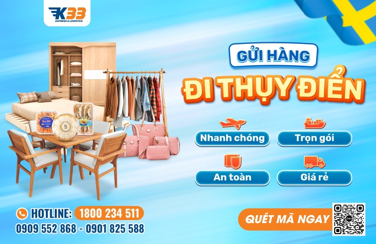 gửi hàng đi thụy điển trọn gói giá rẻ