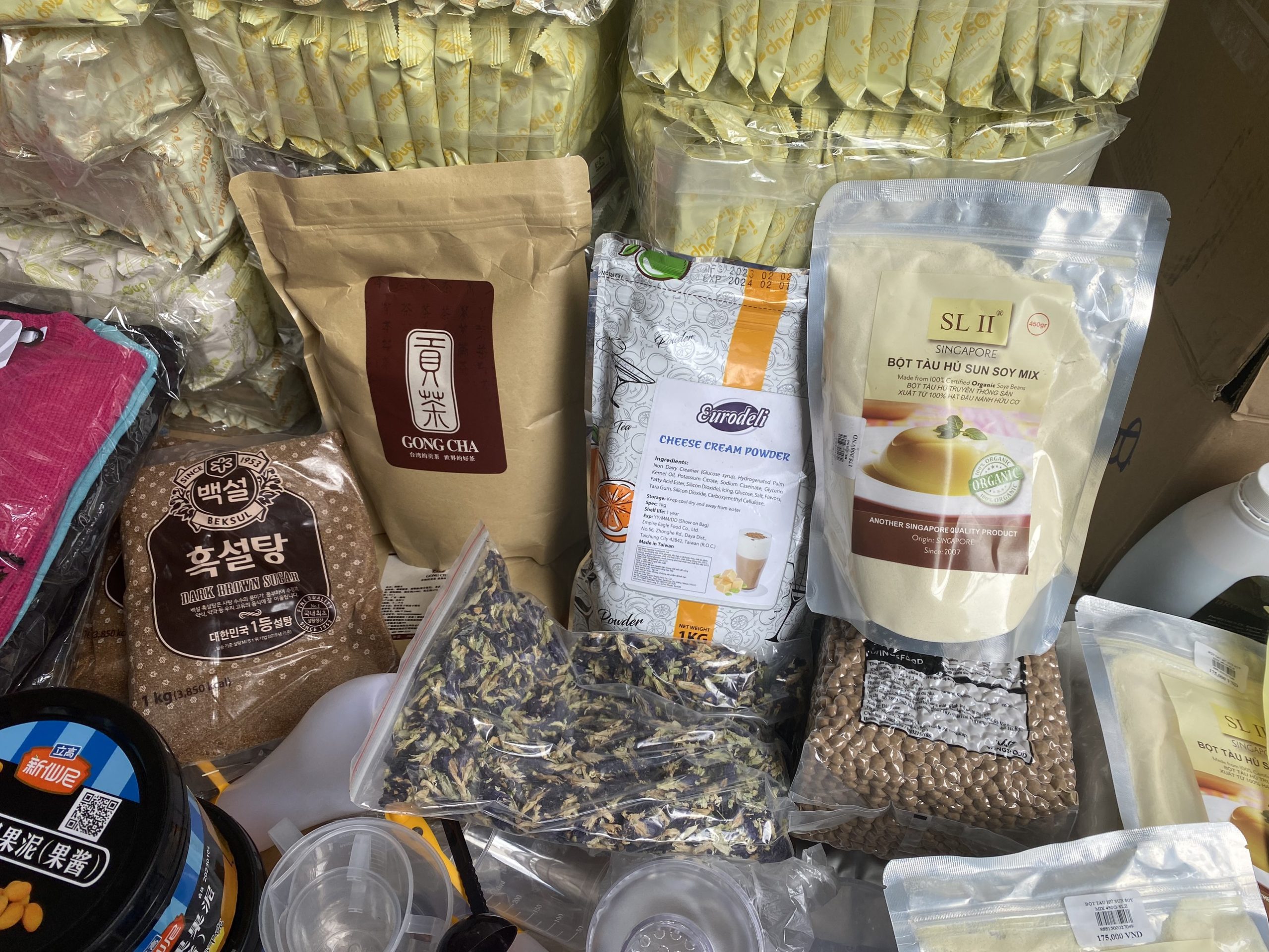 Gửi café nguyên liệu trà sữa đi Úc