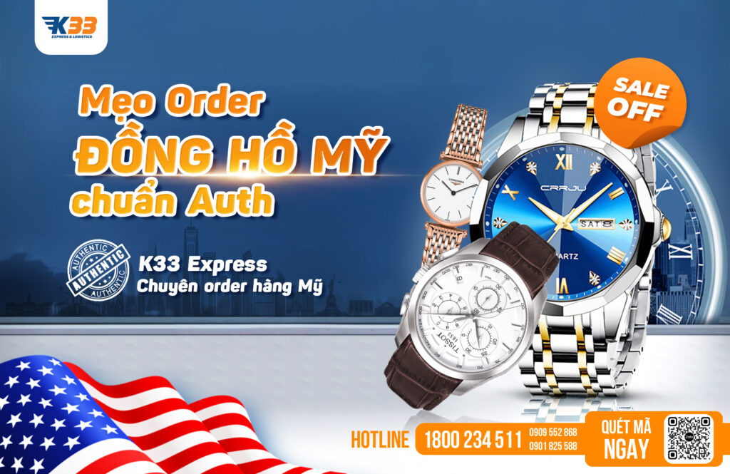order đồng hồ chính hãng từ mỹ