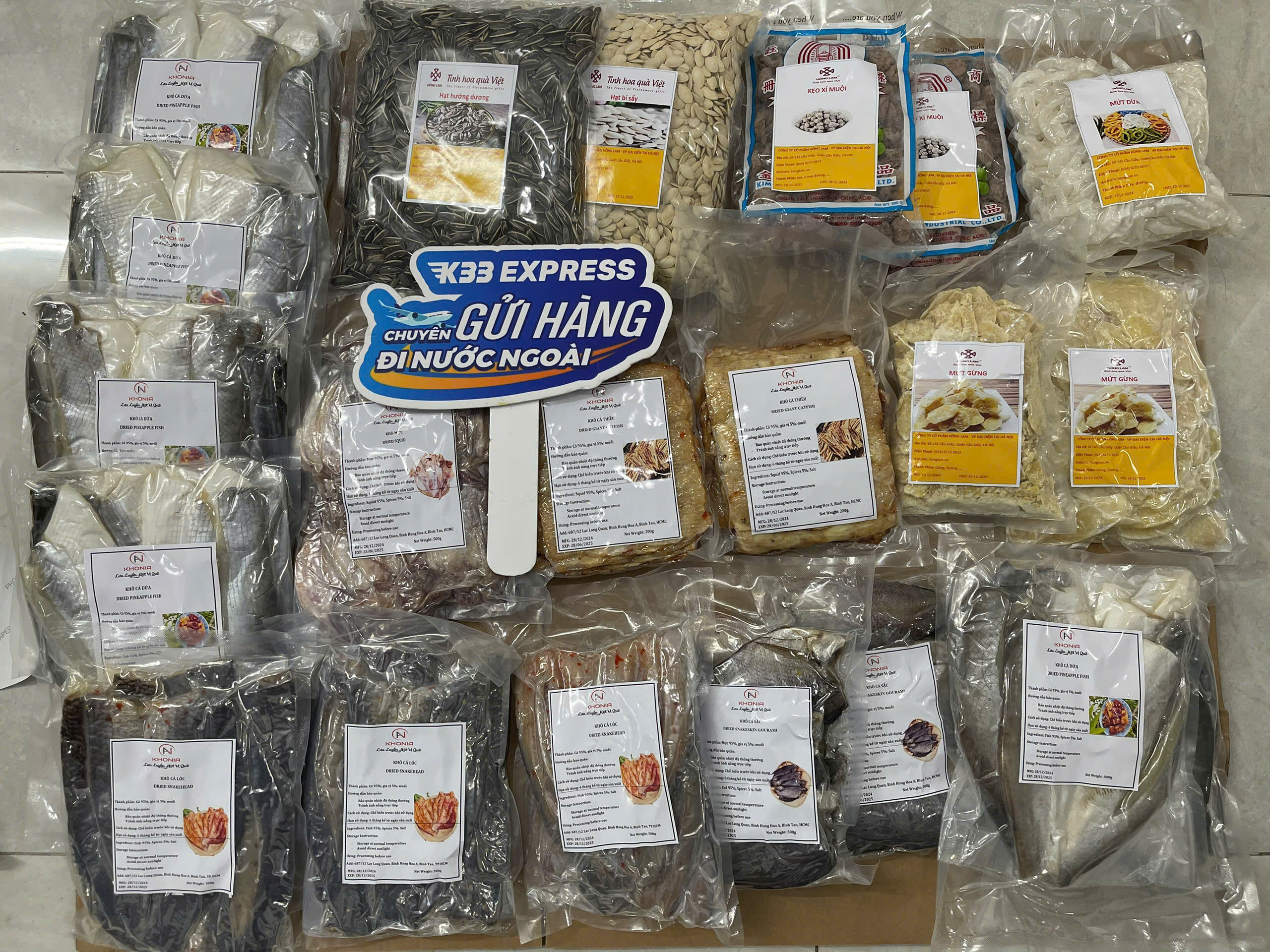 nhóm mặt hàng bị cấm gửi đi Mỹ